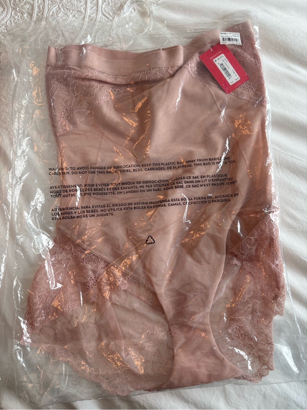 Asset by SPANX High-Waist Lace Briefs - Dusty Rose NWT Sz 1X (2 available)